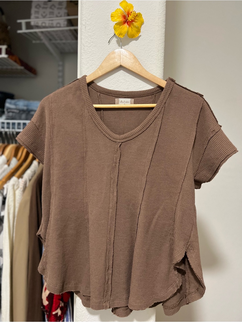 ALTAR’D STATE Waffle Knit Top